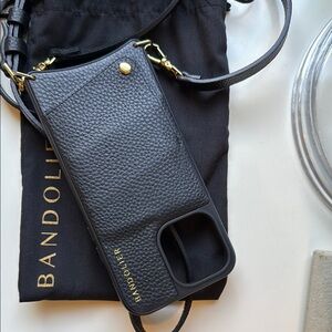Bandolier Emma Pebble Black Leather Crossbody